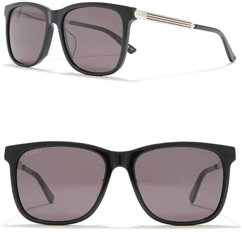 56mm square sunglasses